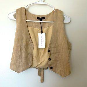 NWT: Chic cream colored vest - Cotton Candy LA